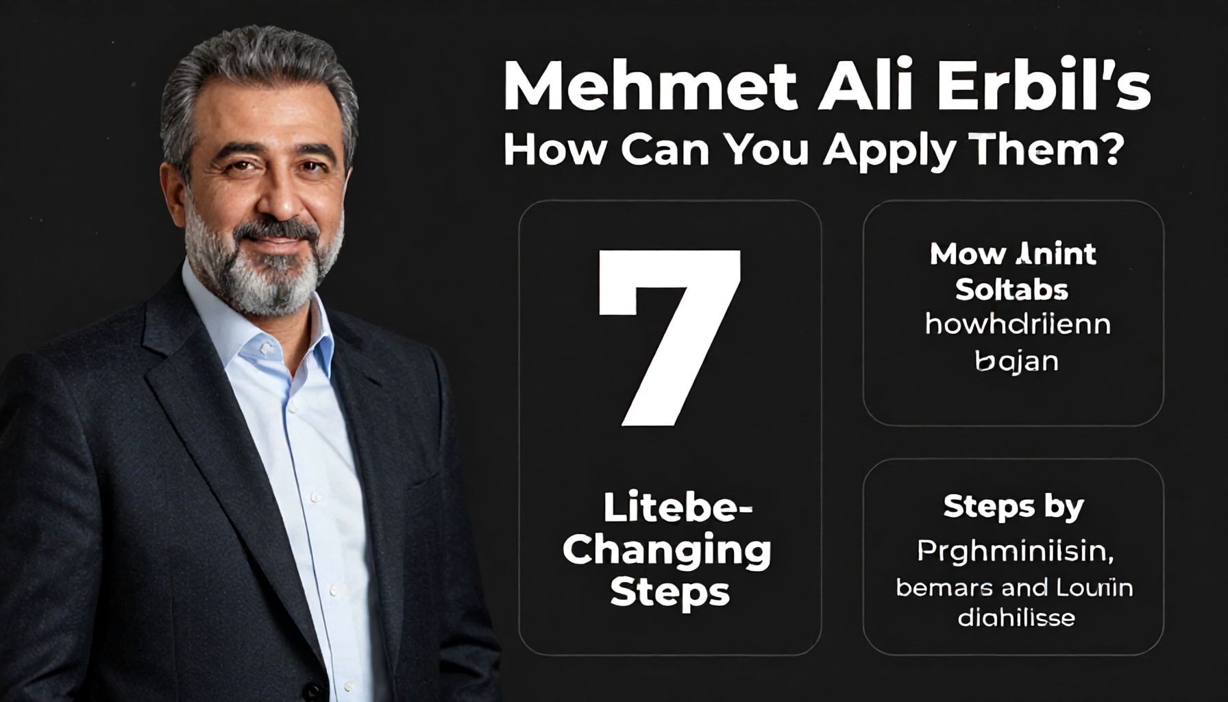 Mehmet Ali Erbil'in Hayatını Değiştiren Özel Yöntemleri 5 Mehmet Ali Erbil'in Hayatını Değiştiren 7 Adım: Nasıl Uygulayabilirsiniz?*