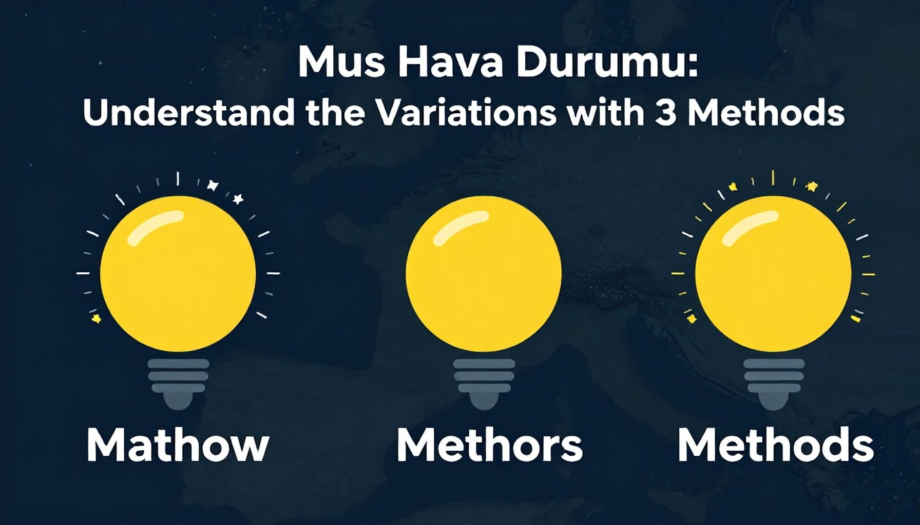 Muş Hava Durumu: 3 Yöntemle Değişkenlikleri Anlayın*