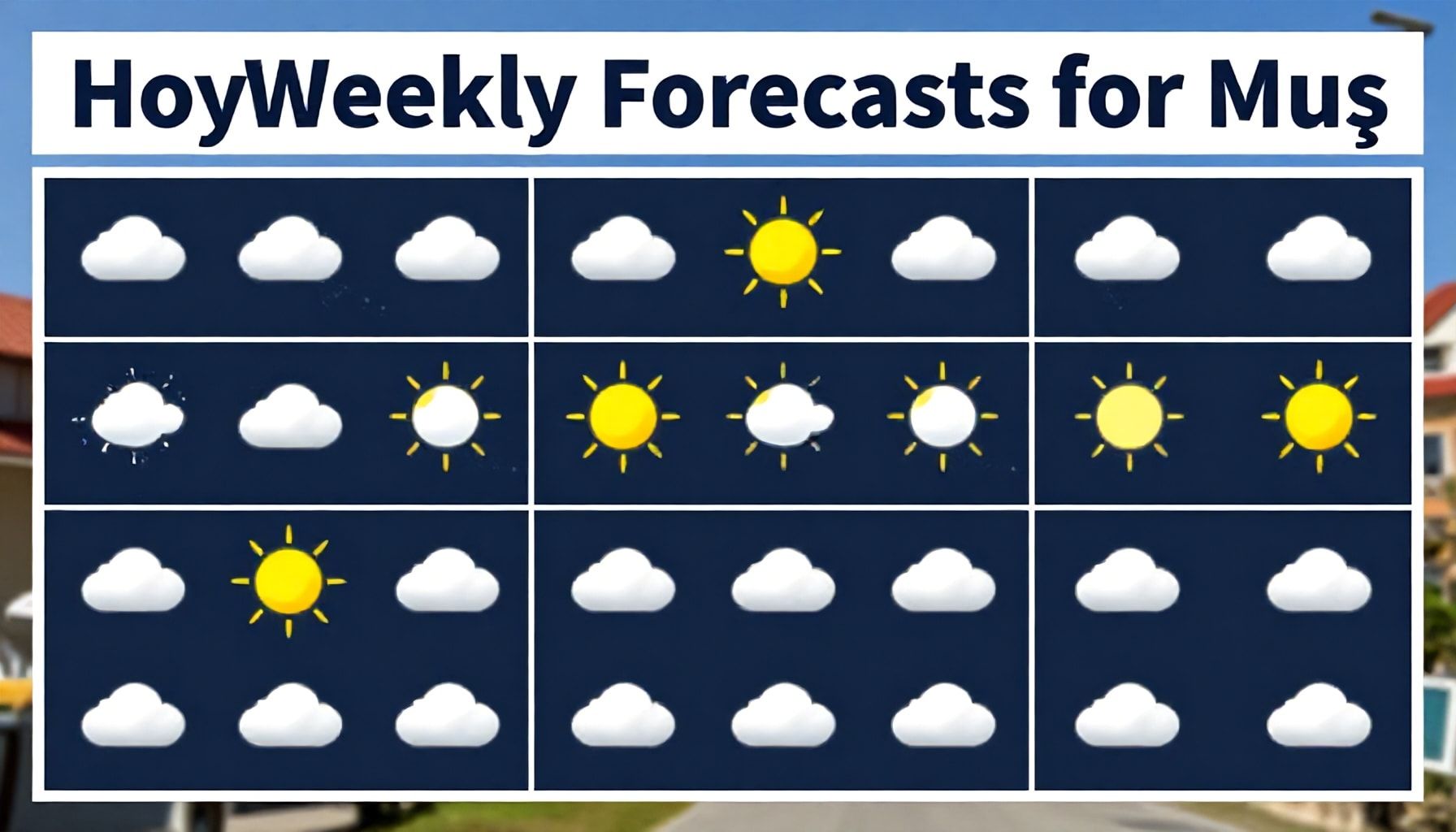 Muş Hava Durumunun Haftalık Tahminlerini Doğru Yorumlama Nasıl?*