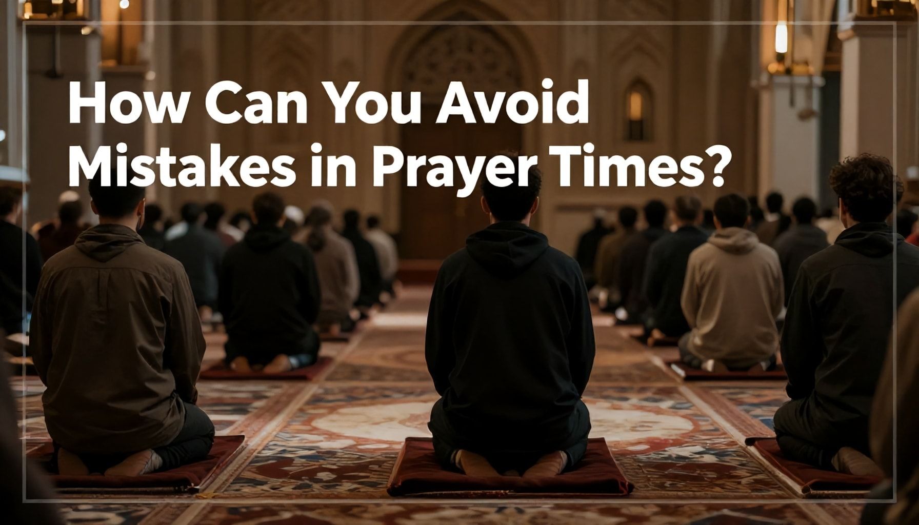 Namaz Vakitleri Yanlışlıklarından Nasıl Kaçınırsınız?*