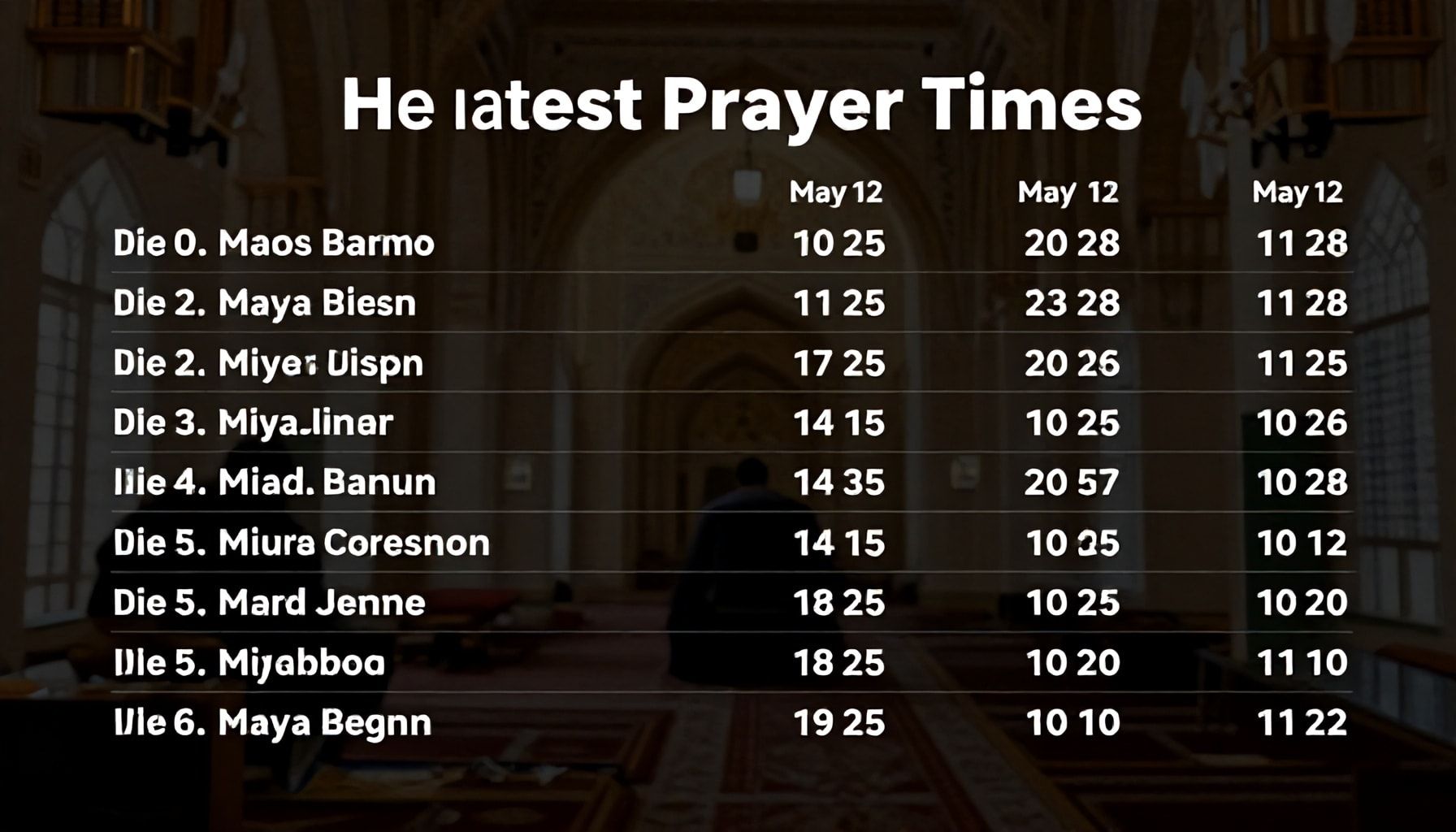 Namaz Vakitlerini Güncel Tutmak İçin En Güvenilir Kaynaklar Nelerdir?