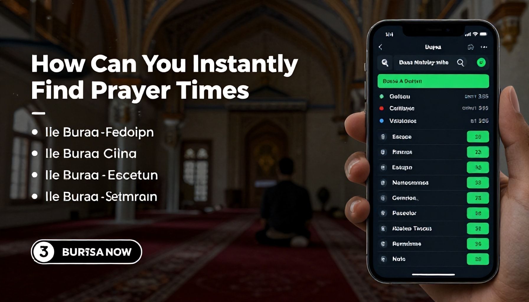 Nasıl Bursa Ezan Vakitlerini Anında Bulursunuz?*