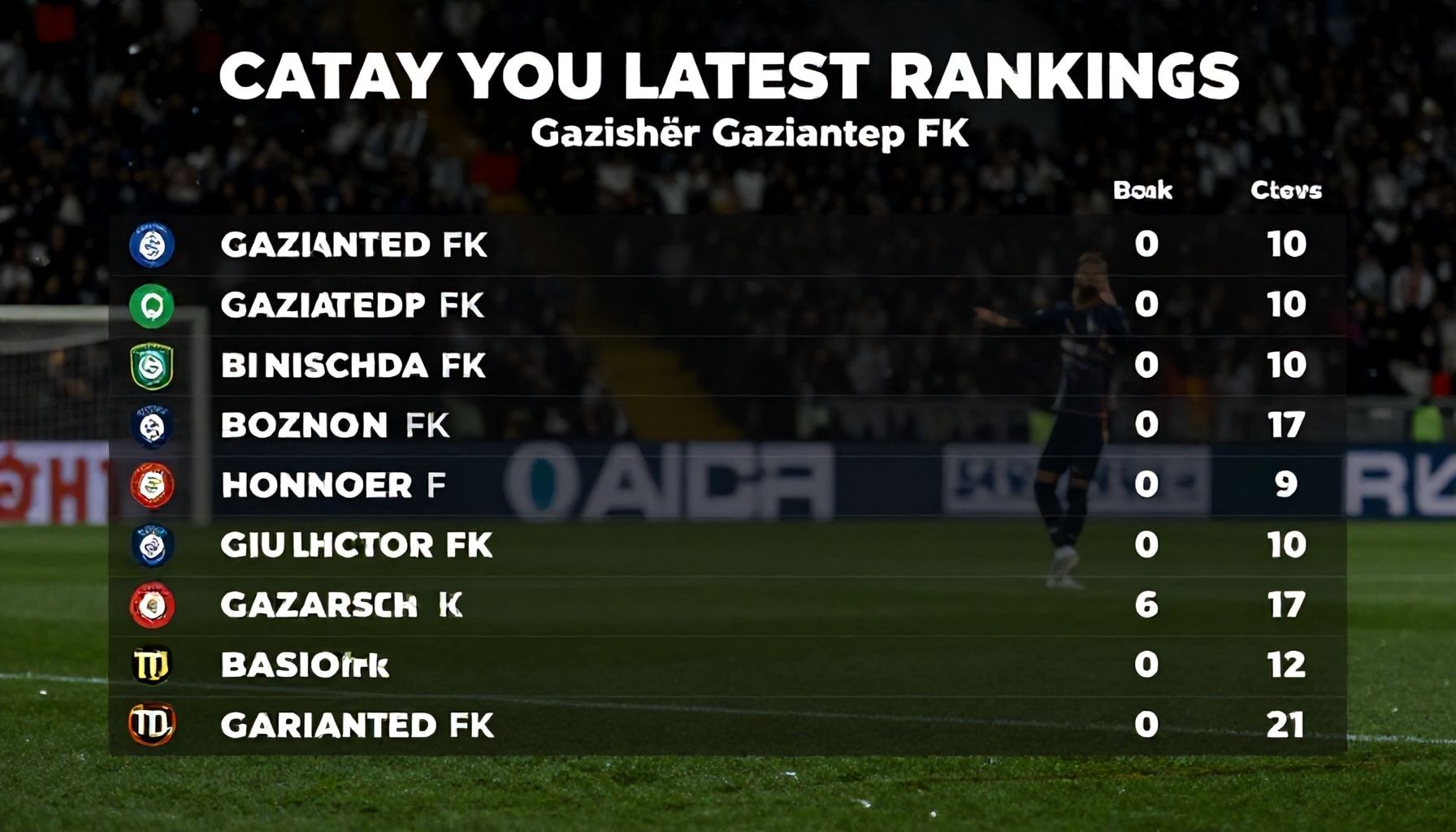Gazişehir Gaziantep FK Puan Durumları - Takımın Son Dereceleri ve Lig Konumunu Kontrol Edin 5 Nasıl Gazişehir Gaziantep FK’nın Son Derecelerini Doğru Yorumlayabilirsiniz?*