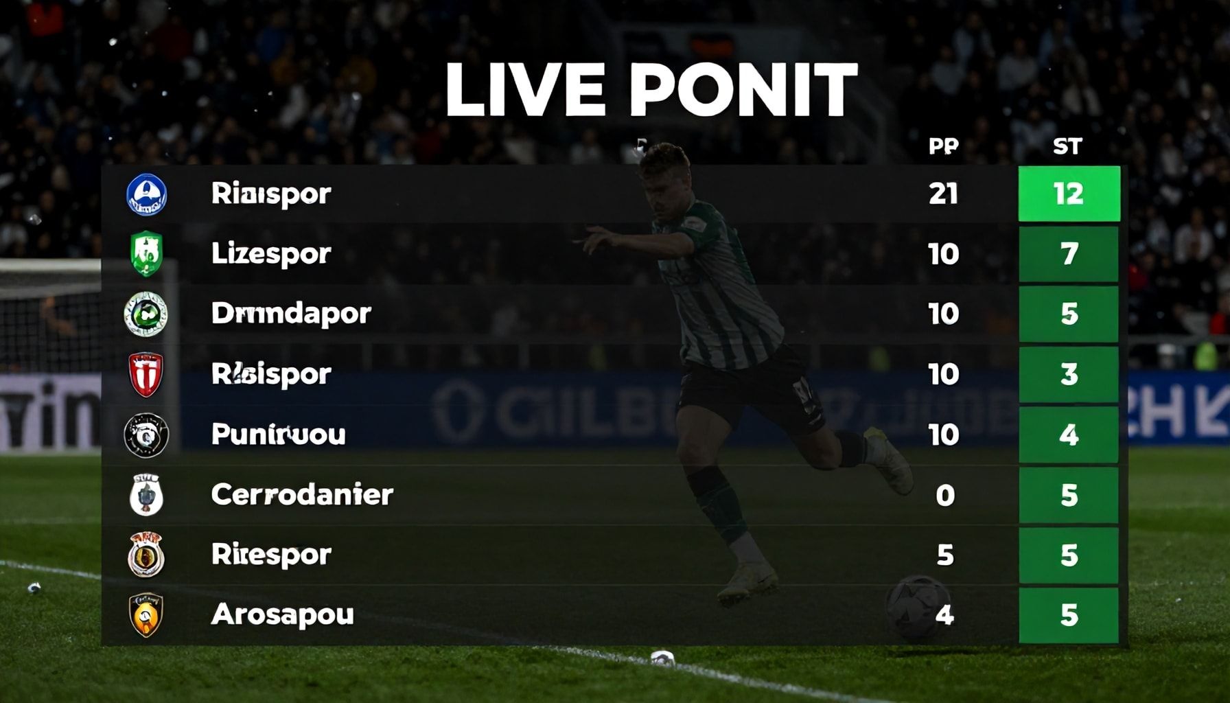 Nasıl Rizespor'un Puan Durumunu Anlık Takip Edersiniz?*