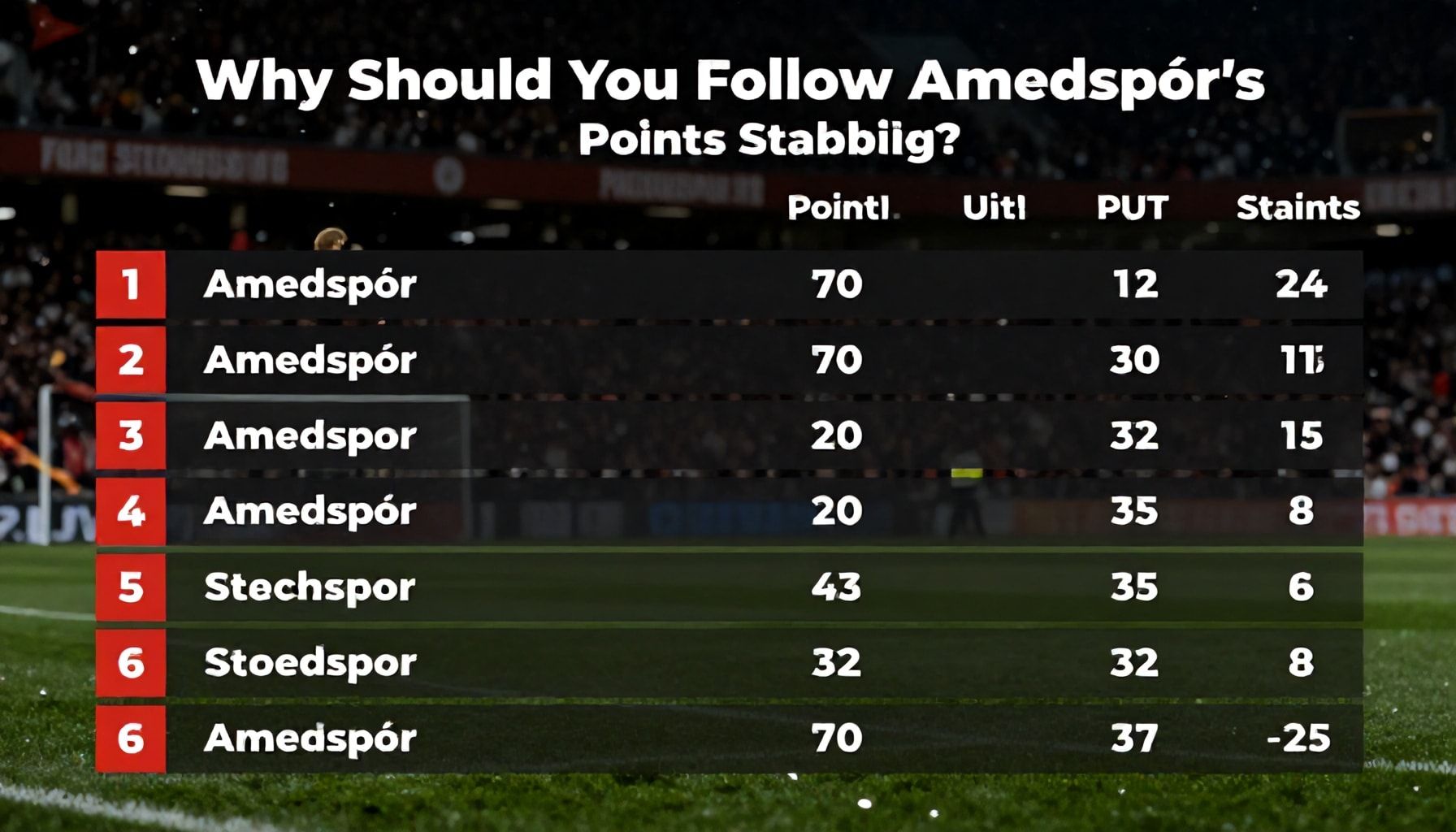 Neden Amedspor'un Puan Durumunu Takip Etmelisiniz?"*