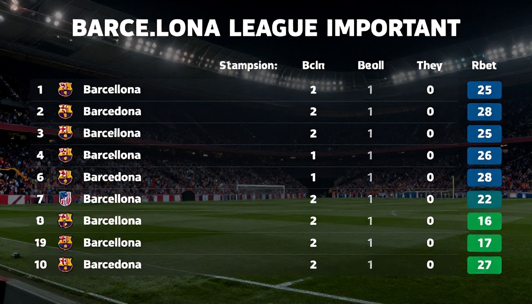 Neden Barcelona'nın Lig Sıralaması Önemlidir?*