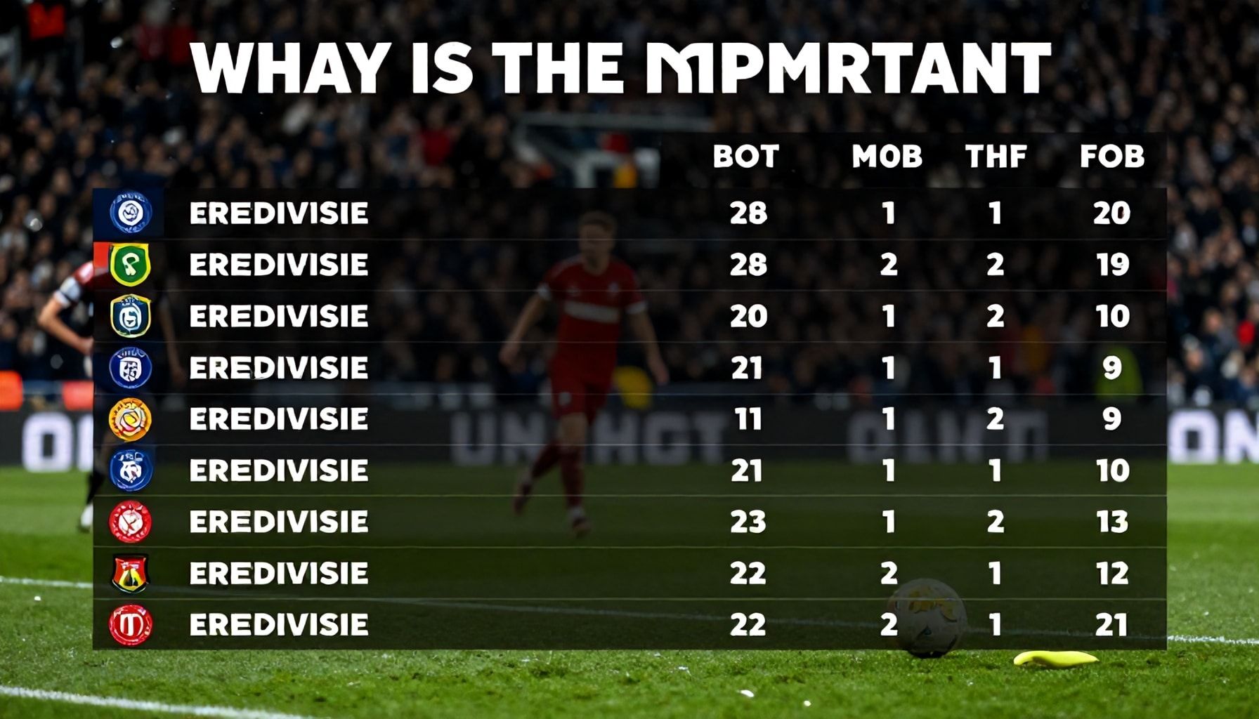 Neden Eredivisie'de Bu Sezonun Sıralaması Önemli?*