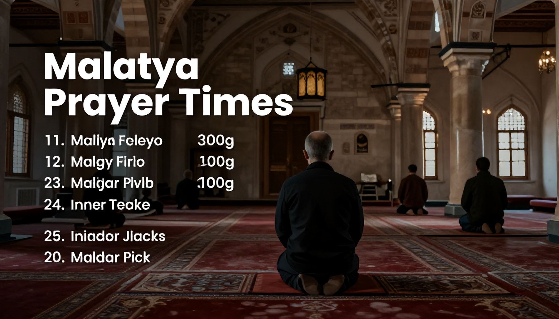 Neden Malatya Namaz Vakitlerini Günlük Kontrol Etmelisiniz?*