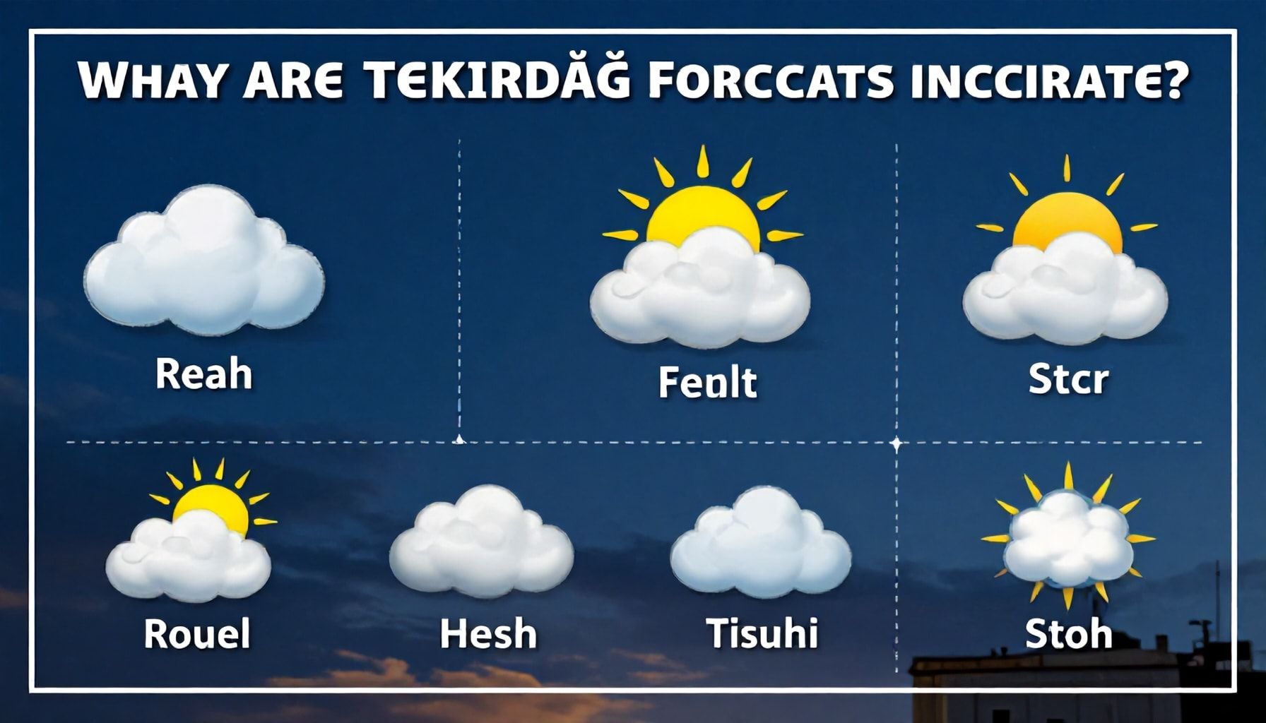 Neden Tekirdağ Hava Durumu Tahminleri Yanlış Çıkıyor? Gerçekleri Keşfedin*