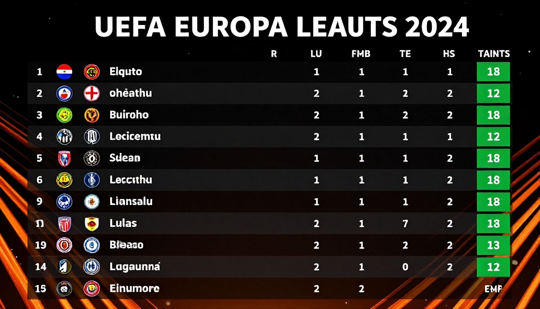 Neden UEFA Avrupa Ligi puan tablosu takımların kaderini değiştirebilir?"*