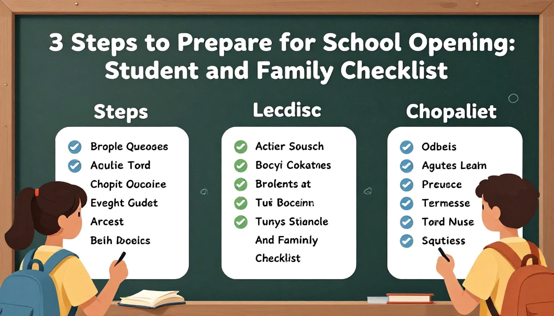 Okul Açılışına Hazırlanmak İçin 3 Adım: Öğrencilerin ve Ailelerin Checklist'i*