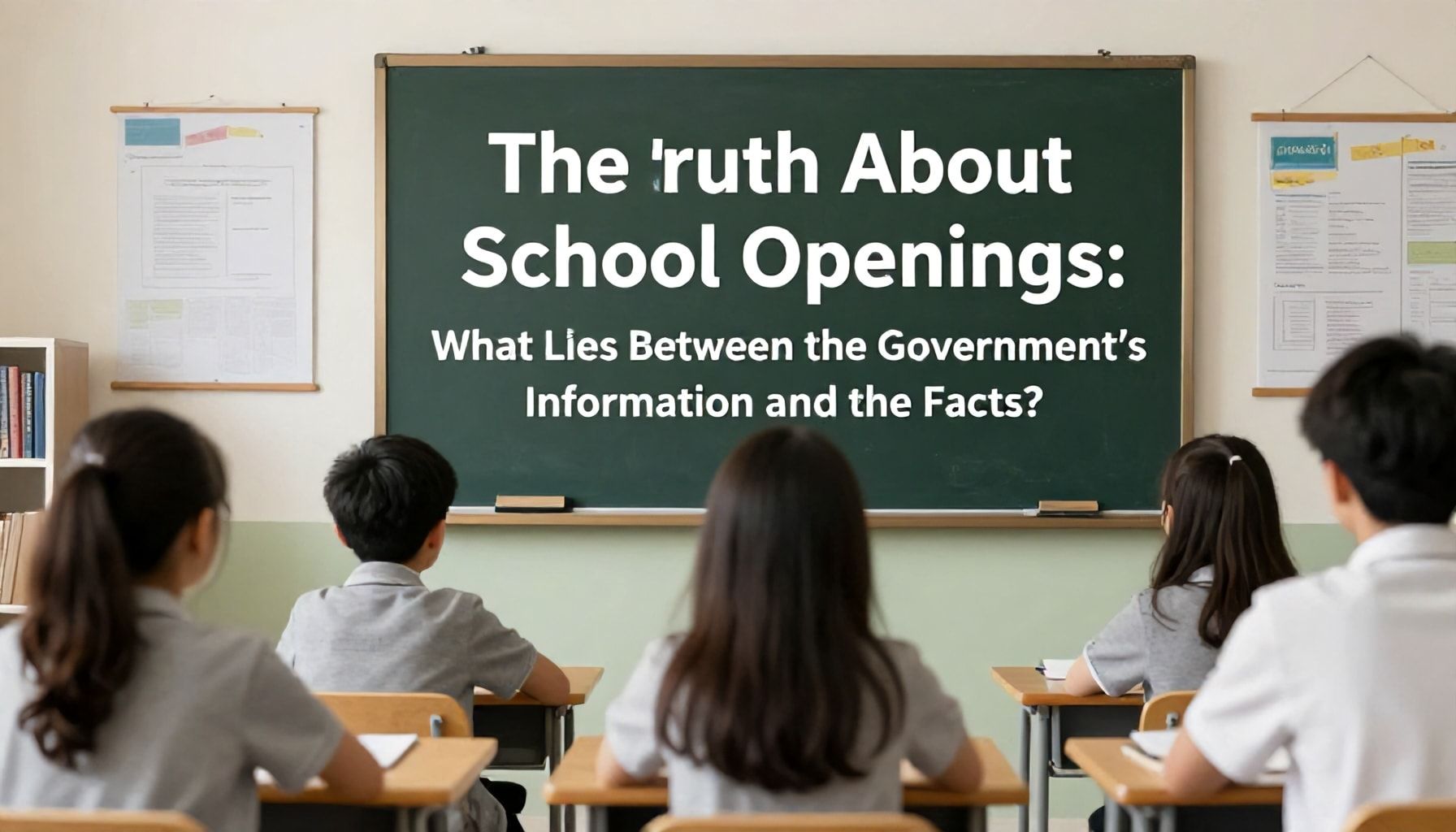 Okul Açılışının Gerçekleri: Hükümetin Verdiği Bilgiler ve Gerçekler Arasında Ne Var?*