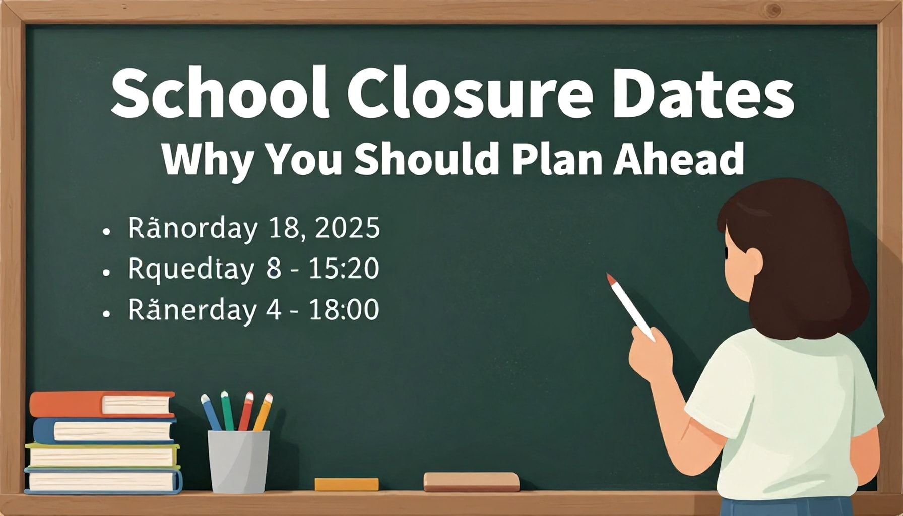 Okul Kapanma Tarihleri: Neden Önceden Planlamanız Gerekiyor?*