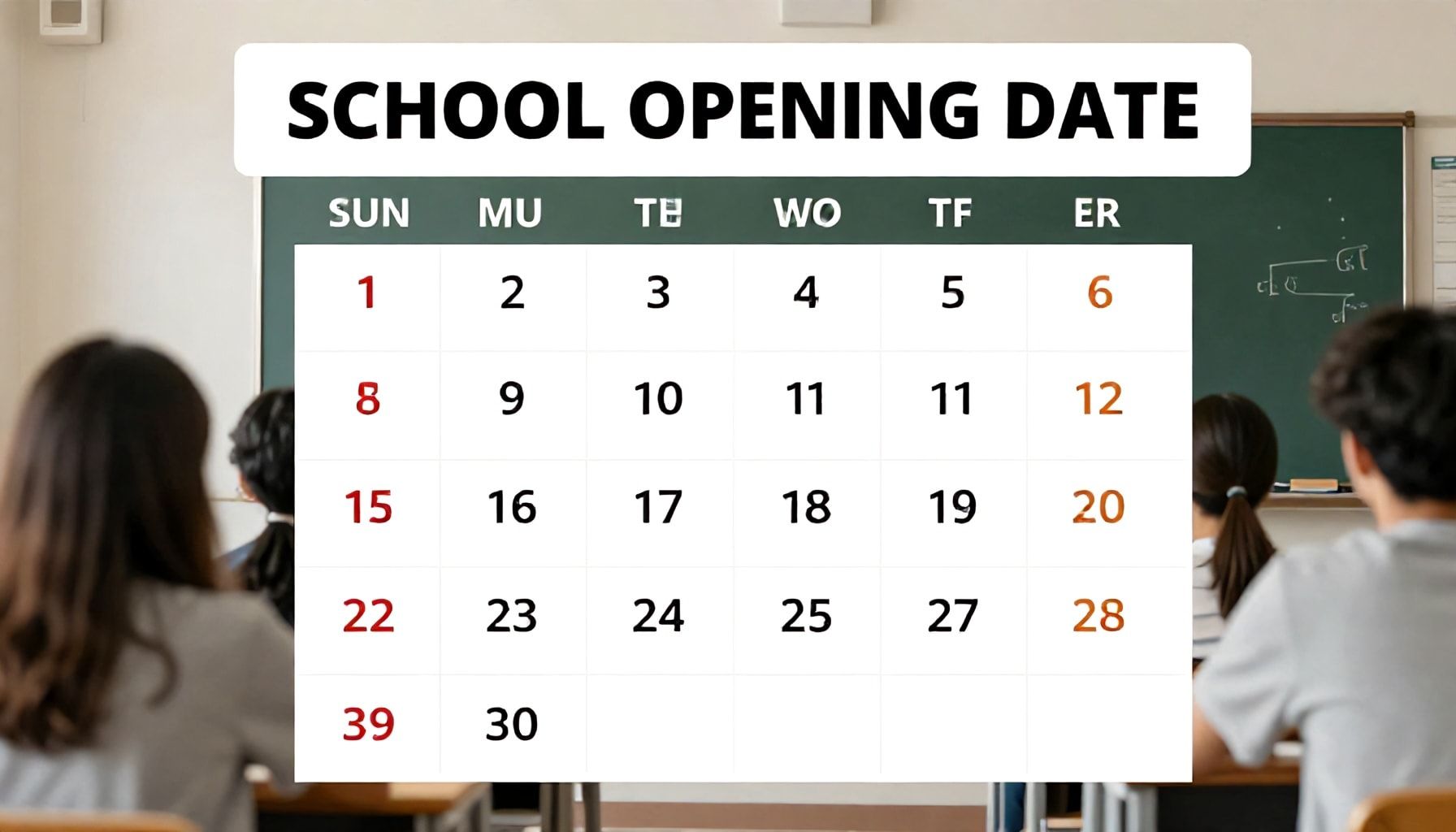 Okulların Açılış Tarihi: Resmi Takvim ve Öğrencilerin Beklediği Dönem*