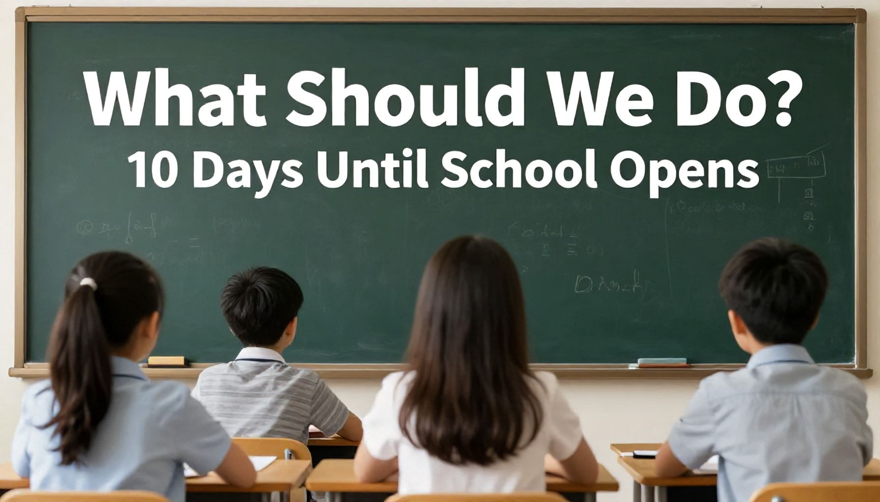 Okulun Açılmasına 10 Gün Kaldı: Ne Yapmalıyız?*