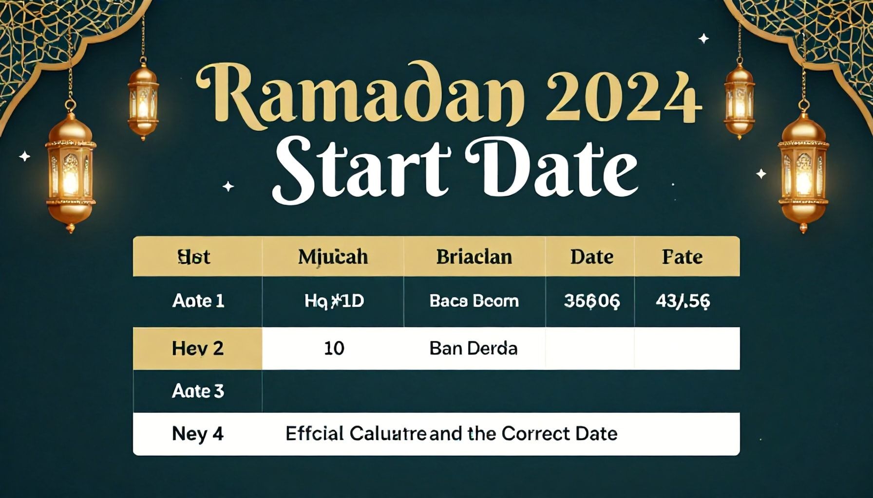 Ramazan 2024 Başlangıç Tarihi: Resmi Hesaplamalar ve Doğru Tarih*