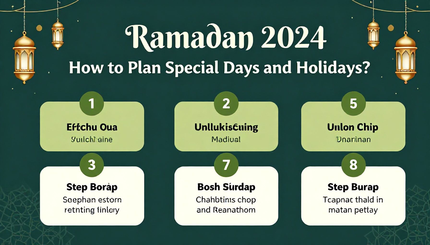 Ramazan 2024: Özel Günler ve Bayramlar Nasıl Planlanır? Adım Adım Rehber*