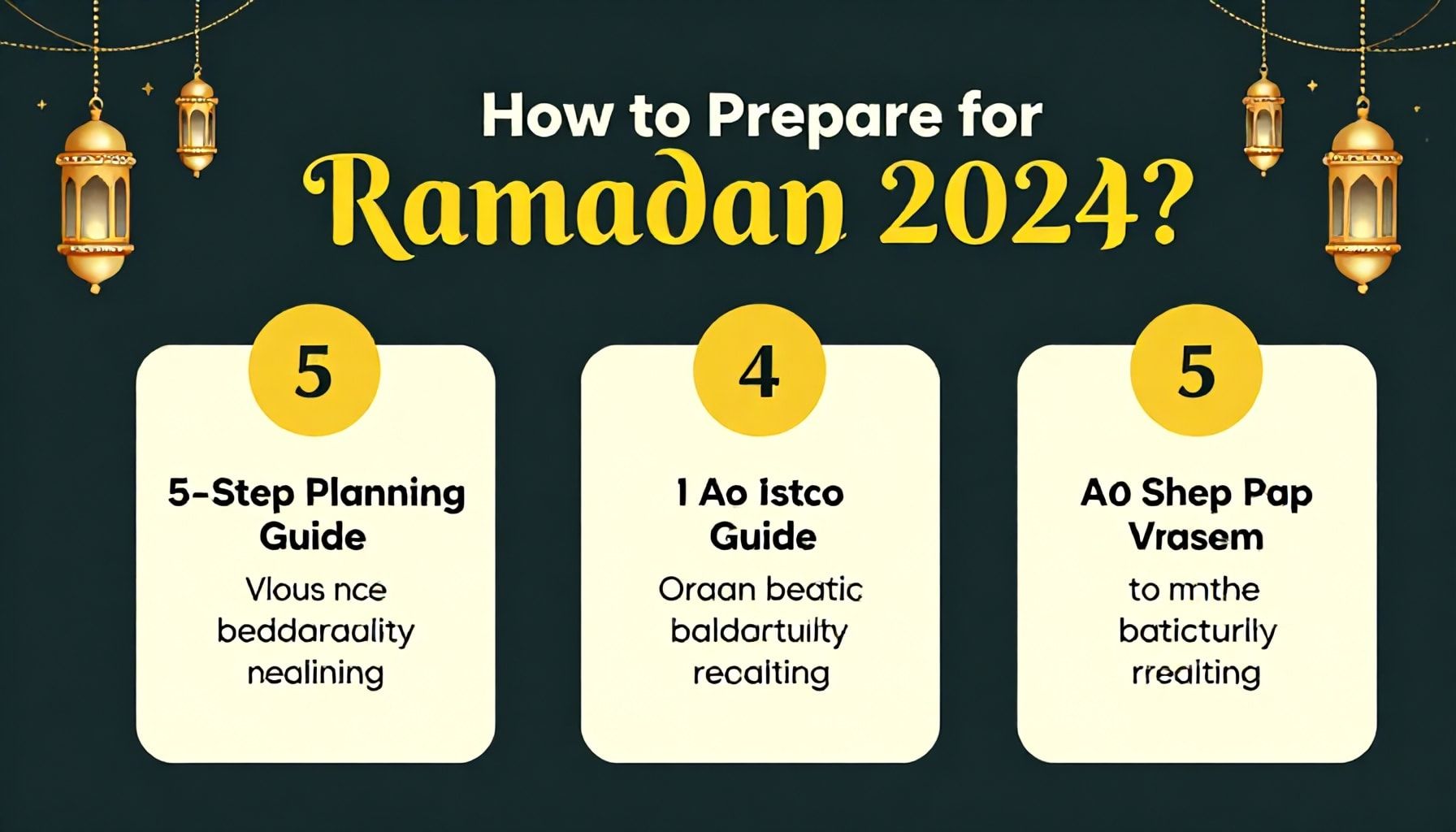 Ramazan 2024'e Nasıl Hazırlanırsınız? 5 Adım Planlama Rehberi*