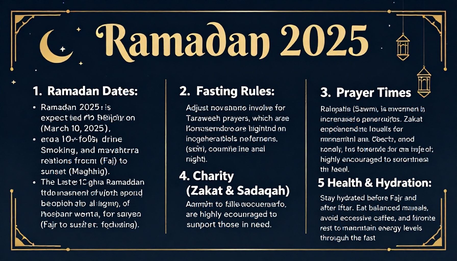 Ramazan 2025’te Dikkat Edilmesi Gereken 5 Önemli Not*