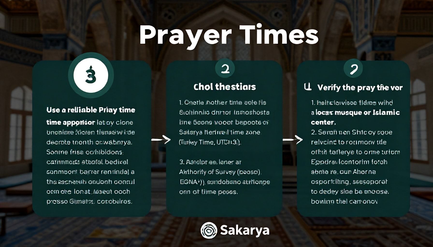 Sakarya Namaz Vakitlerini Doğru Almak İçin 3 Temel Adım*