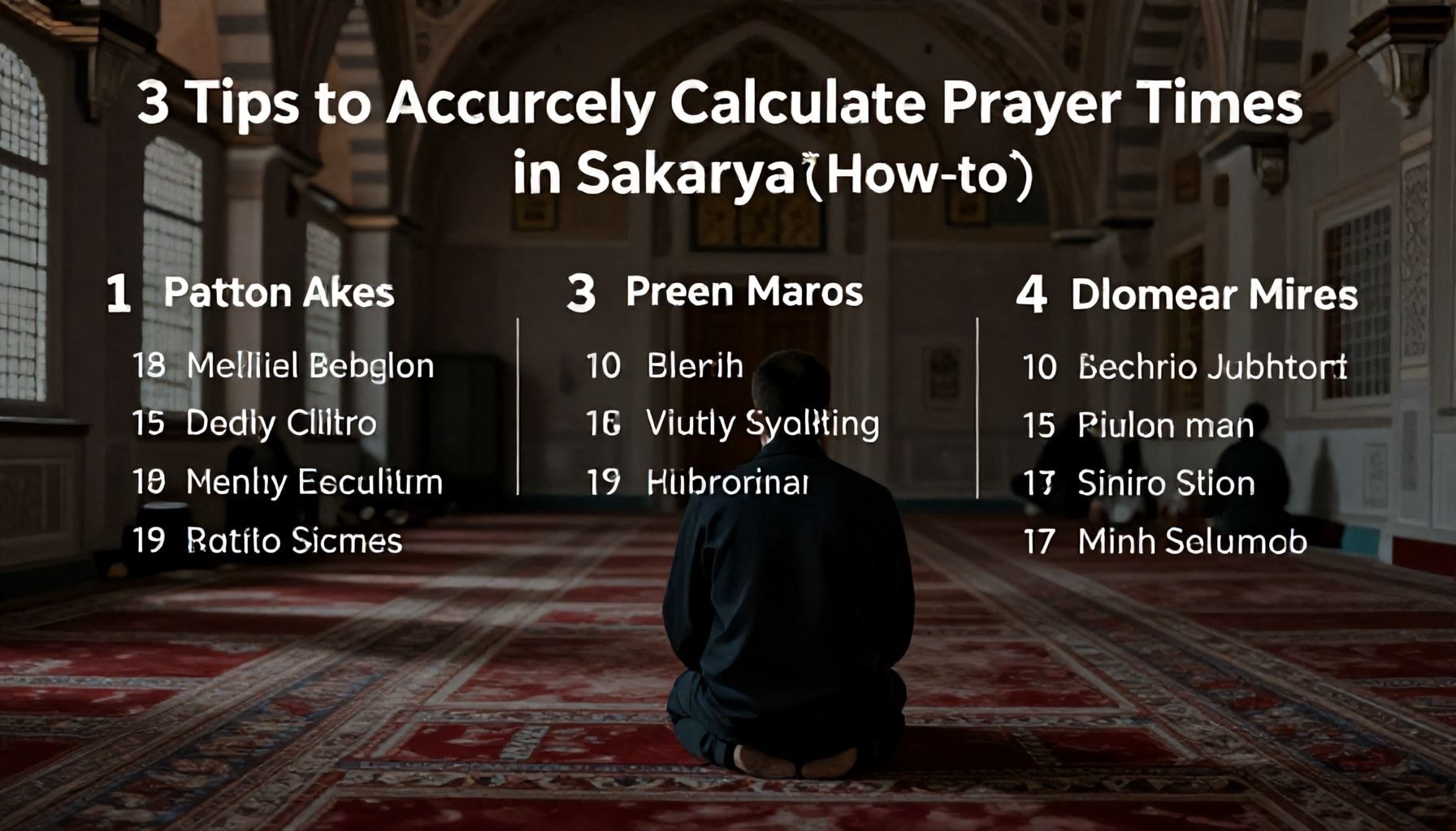 Sakarya’da Namaz Saatlerini Doğru Hesaplamak İçin 3 İpuçları* (How-to)
