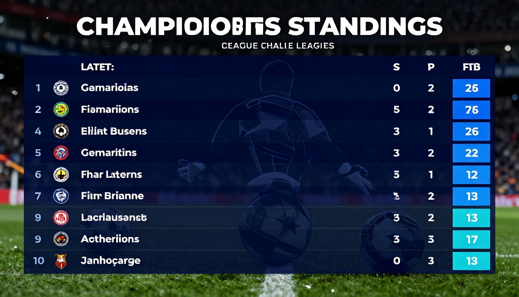 Şampiyonlar Ligi Puan Durumu: Takımların Son Durumları ve Ligdeki Yeri*