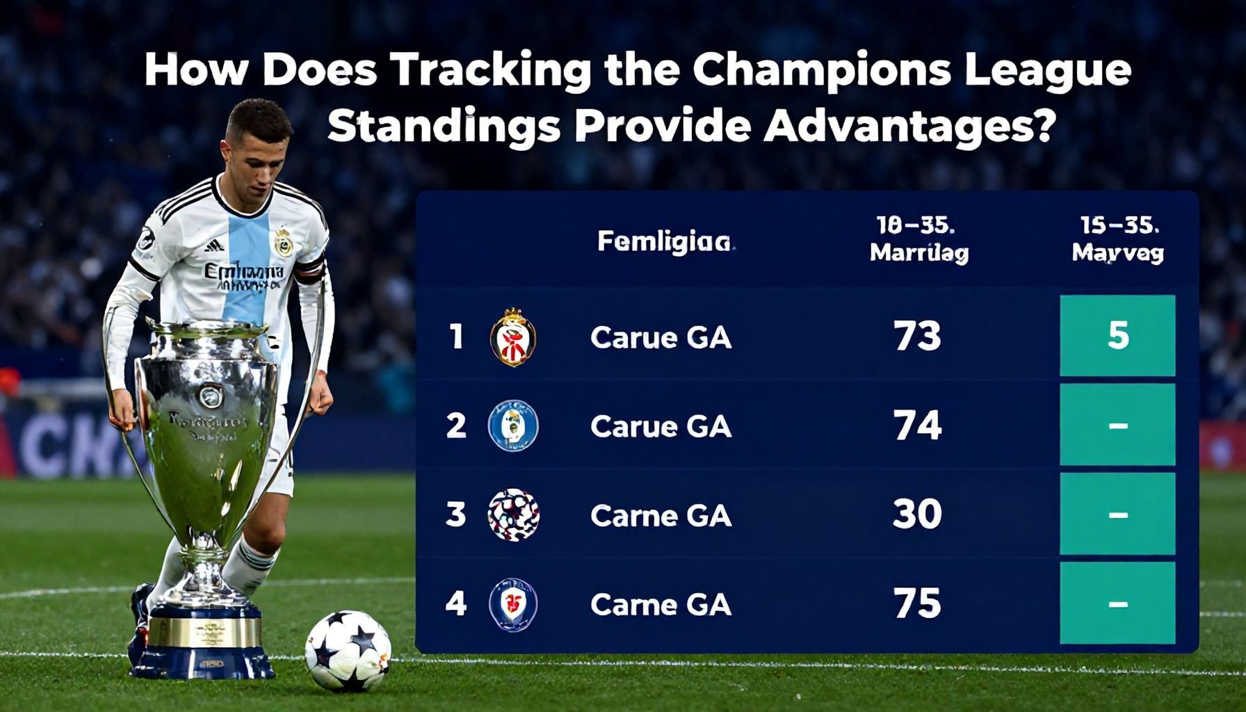 Şampiyonlar Ligi Puan Durumunu Takip Etmek Nasıl Avantaj Sağlar?*
