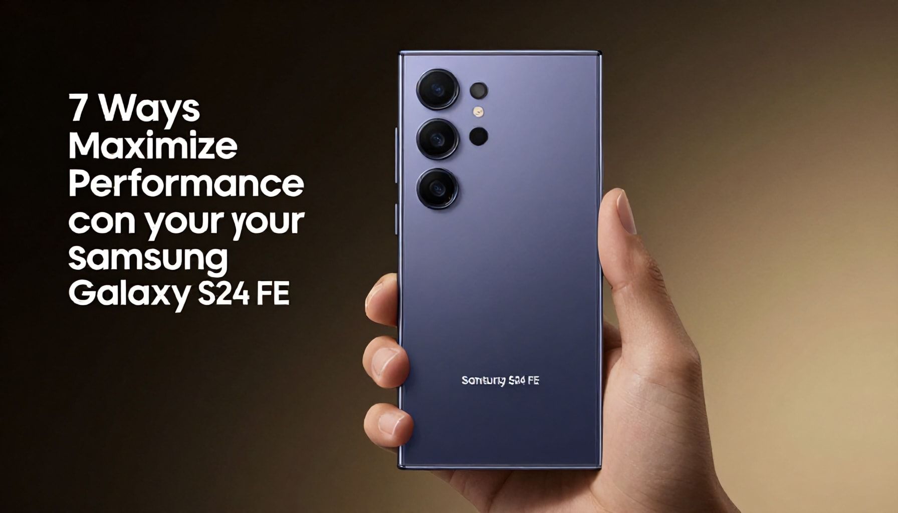 Samsung Galaxy S24 FE'nin Performansını Maksimize Etmek İçin 7 Yöntem*