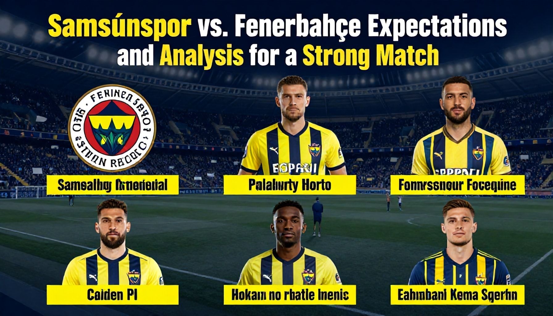 Samsunspor-Fenerbahçe: Takımların Güçlü Maçta Beklentileri ve Analizleri" için 6 özgün alt başlık:*