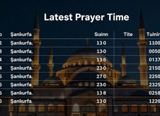 Şanlıurfa’da güncel namaz vakitlerini hızlı ve güvenilir bir şekilde öğrenin