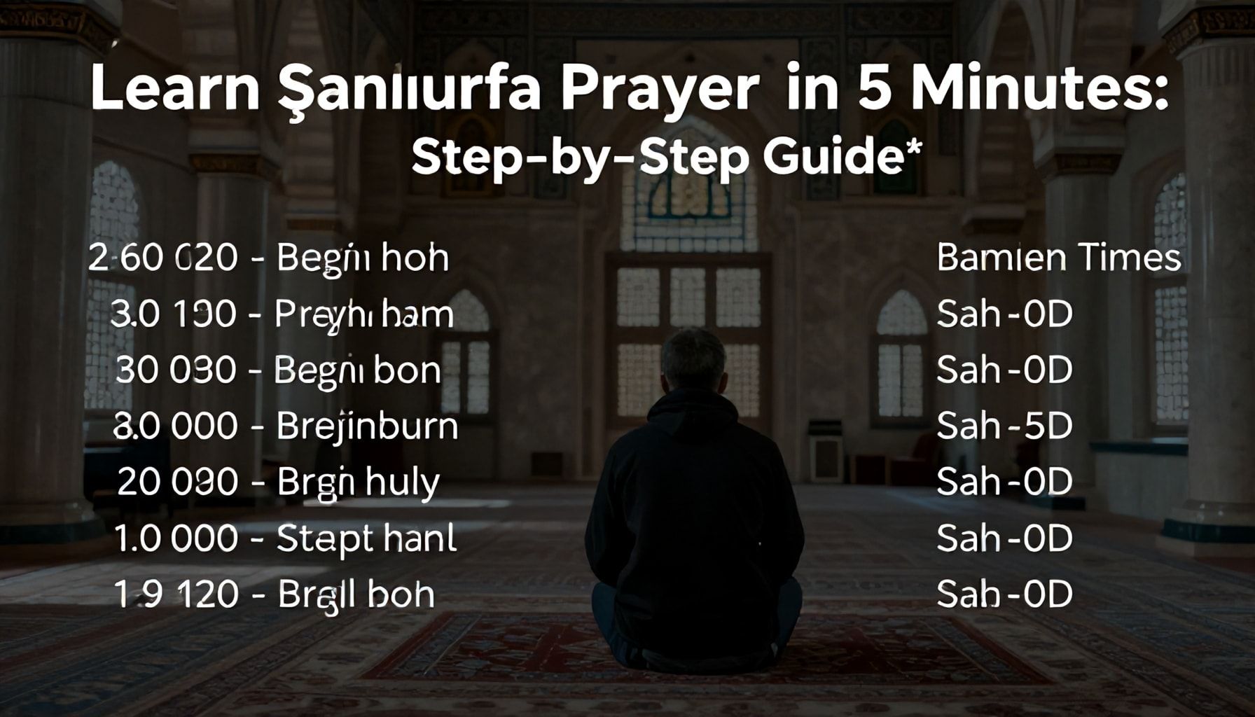 Şanlıurfa'da Namaz Vakitlerini 5 Dakikada Öğrenin: Adım Adım Rehber*