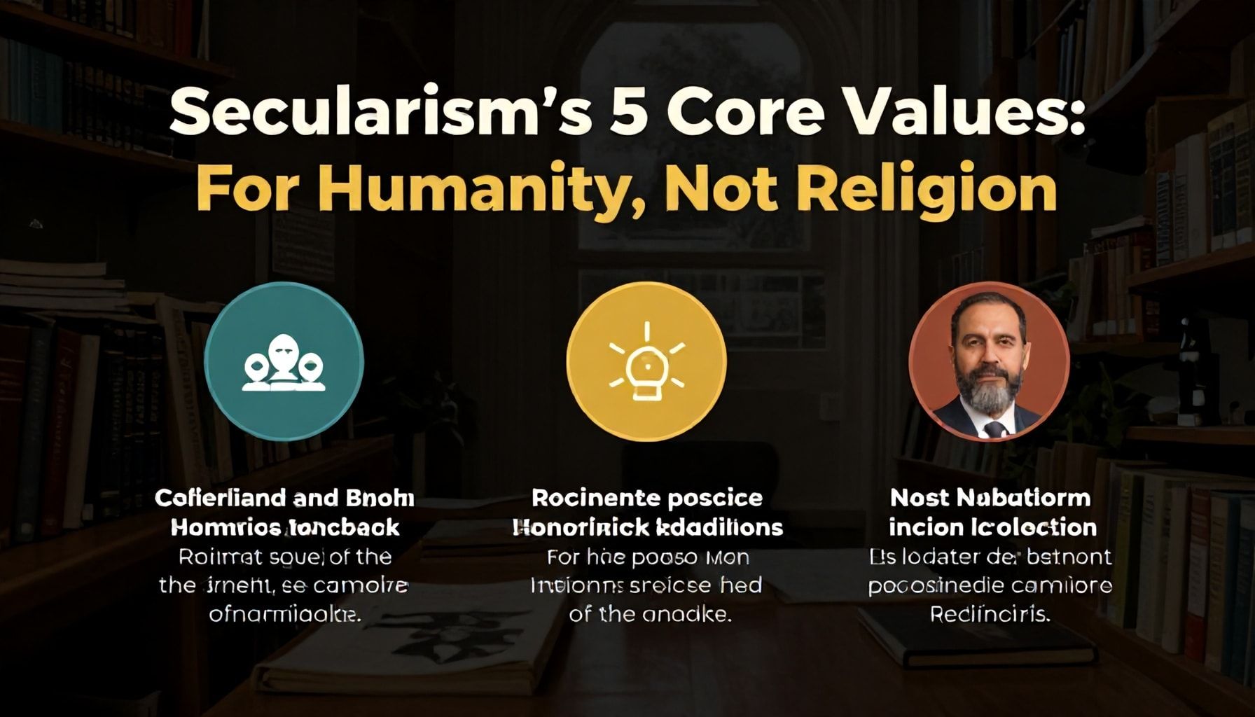 Sekülerliğin 5 Temel Değeri: Din İçin Değil, İnsanlık İçin*