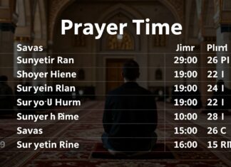 Sivas ezan vakti: Günlük ibadet saatlerini kolayca öğrenin