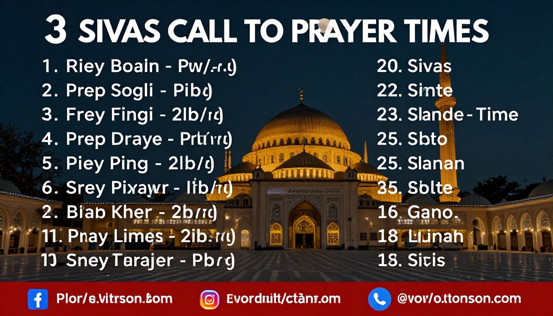 Sivas Ezan Vakti’ni Takip Etmeyi Unutma: 3 Temel Neden*