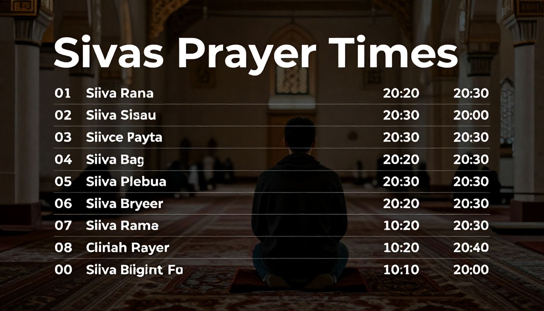 Sivas Namaz Vakitleri: Neden Doğru Zamanı Bilmek Önemli?"*