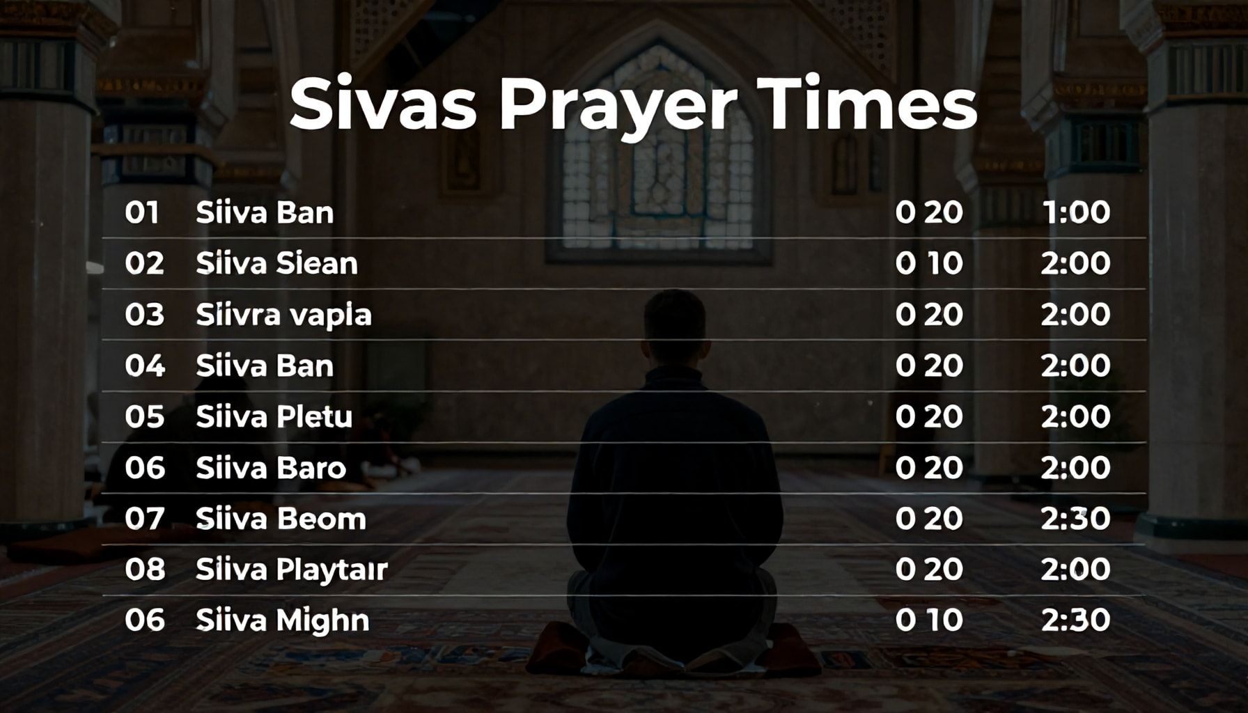 Sivas Namaz Vakitlerini 1 Dakikada Bulun: Hızlı ve Güvenli Yöntemler"*