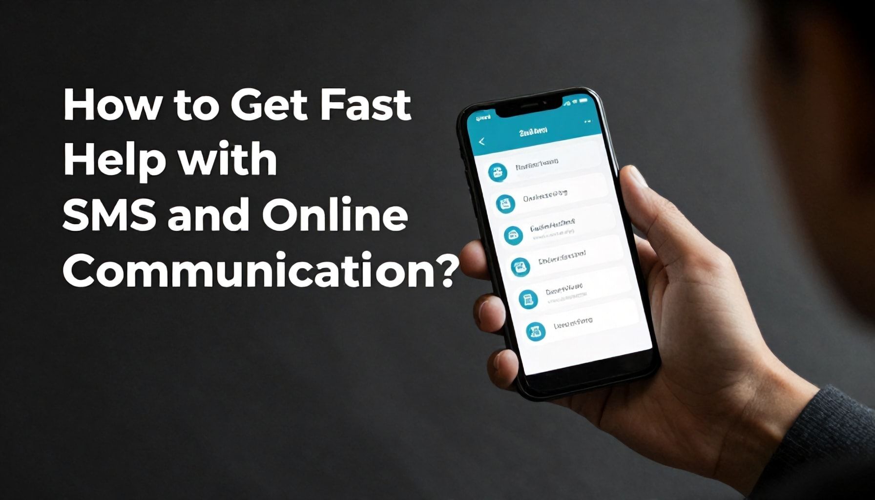 SMS ve Online İletişimle Hızlı Yardım Nasıl Alınır?*