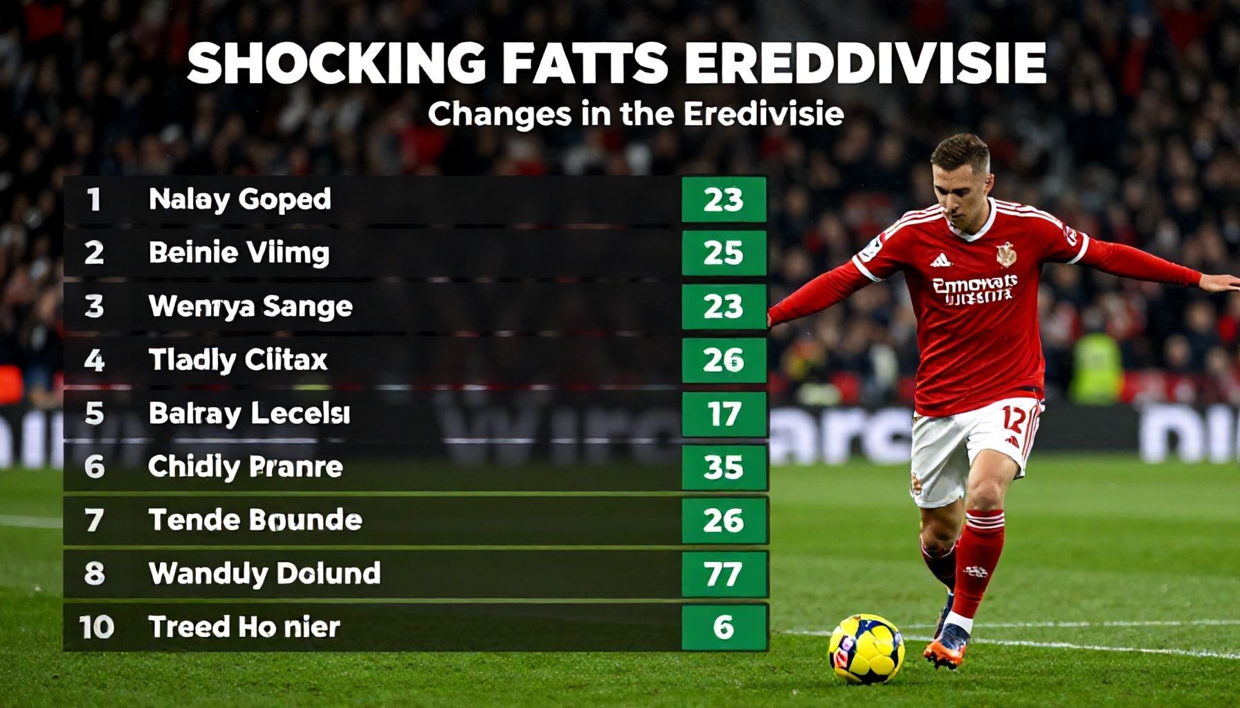 Şok Edici Gerçekler: Eredivisie'de Beklenmedik Sıralama Değişiklikleri*