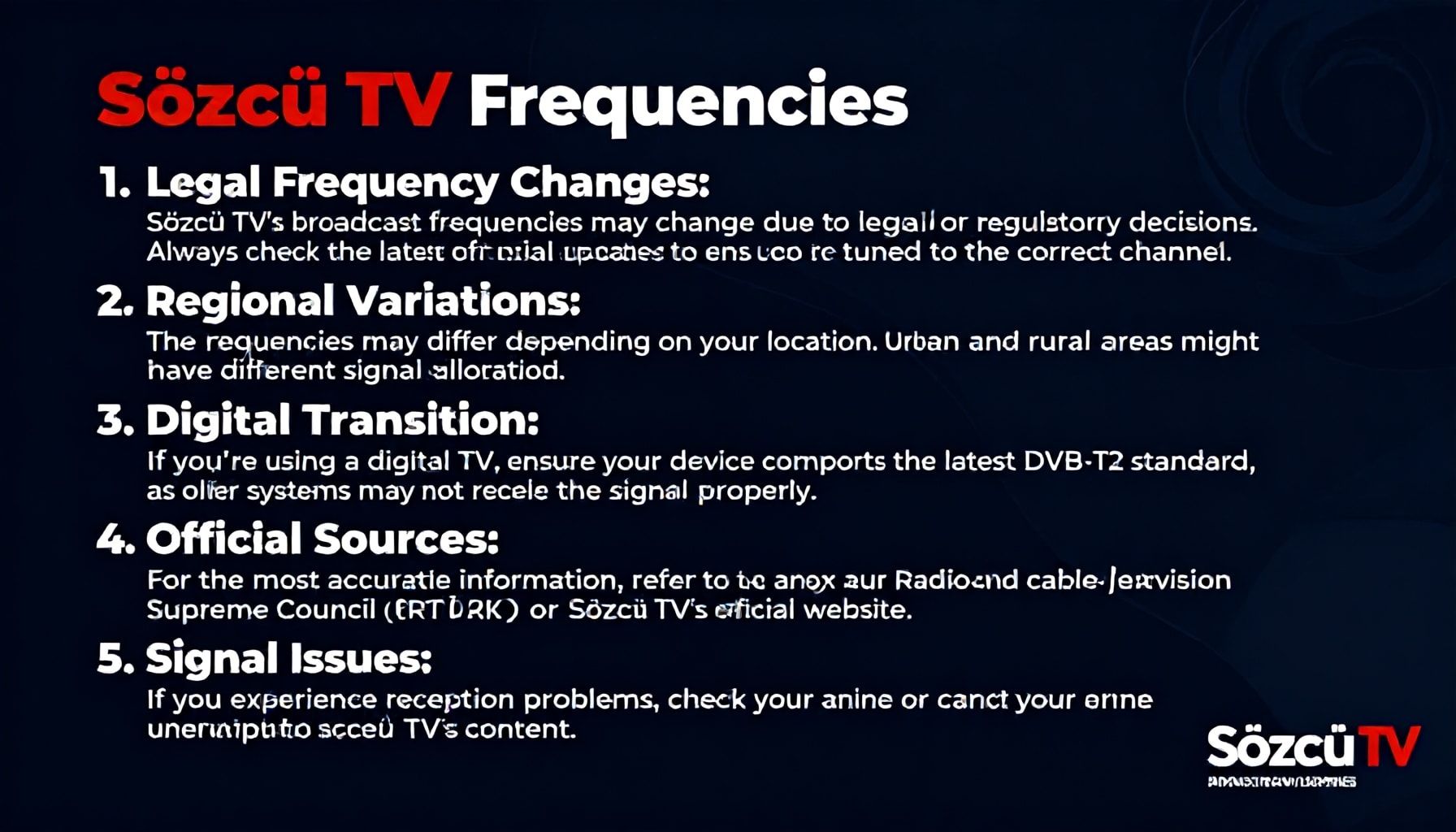 Sözcü TV Frekansları Hakkında Bilmeniz Gereken Gerçekler*