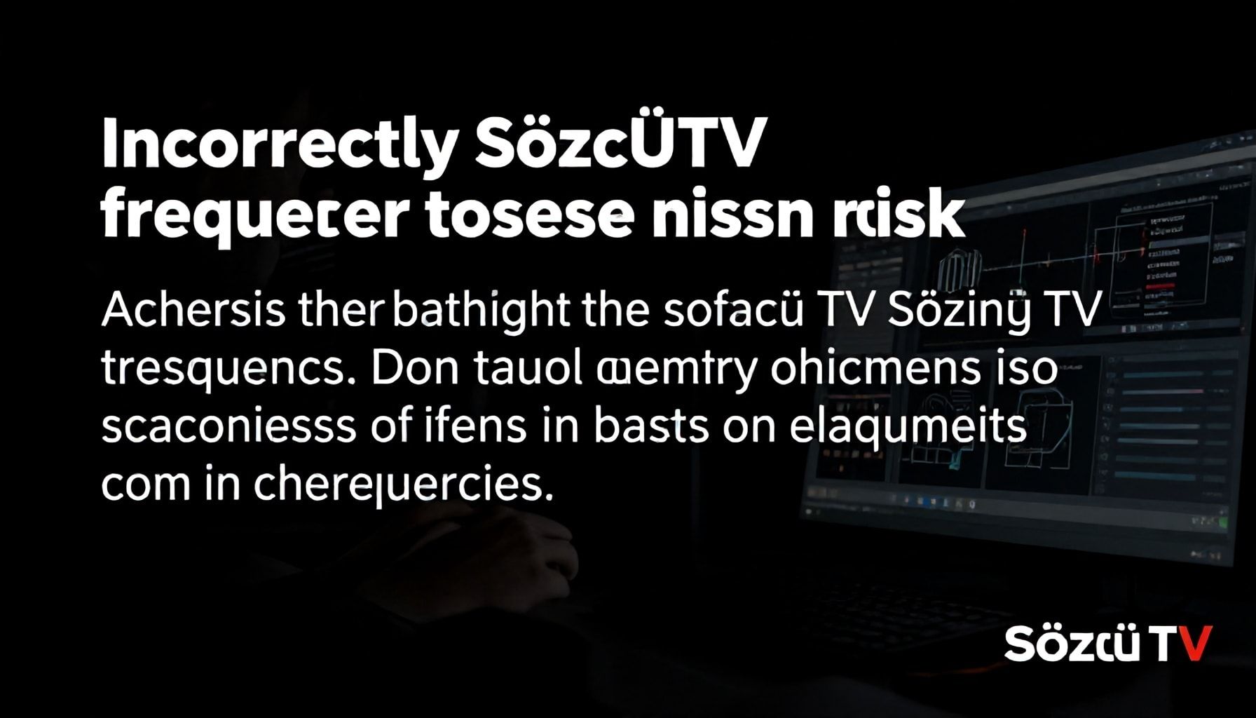 Sözcü TV Frekanslarını Yanlış Ayarlamak Bu Riskleri Getirir*