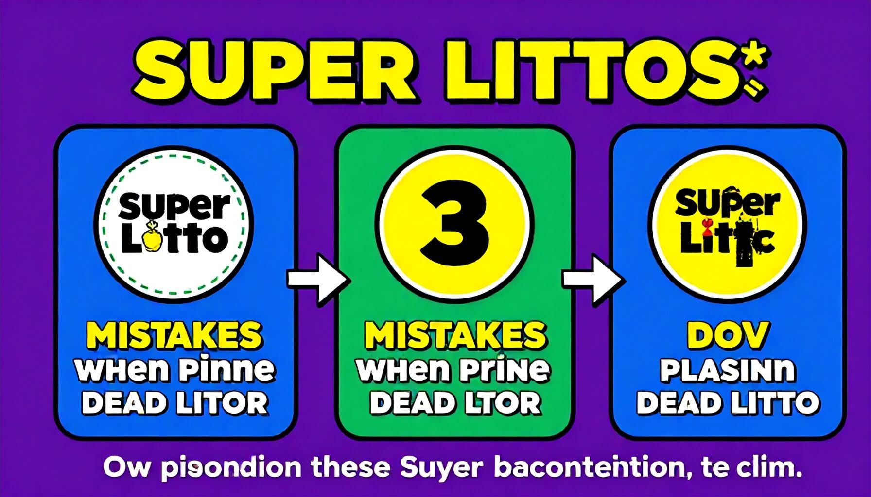 Süper Loto Oynarken Yapmamalı 3 Hata*