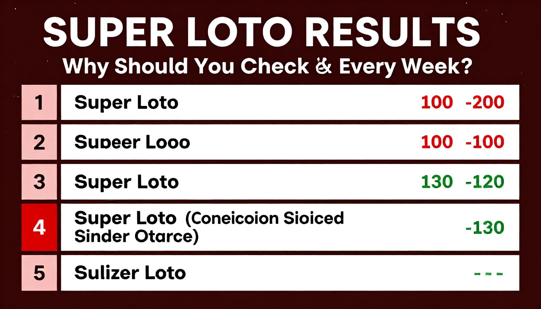 Süper Loto Sonuçları: Neden Her Hafta Kontrol Etmelisiniz?*