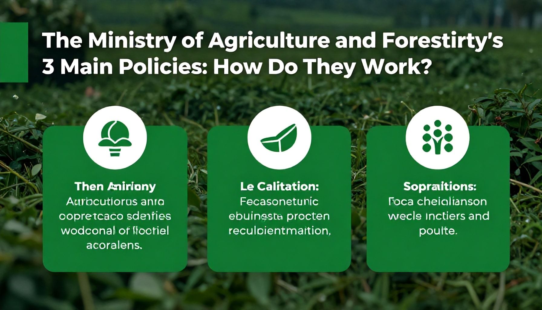 Tarım ve Orman Bakanlığının 3 Ana Politikası: Nasıl Çalışır?*