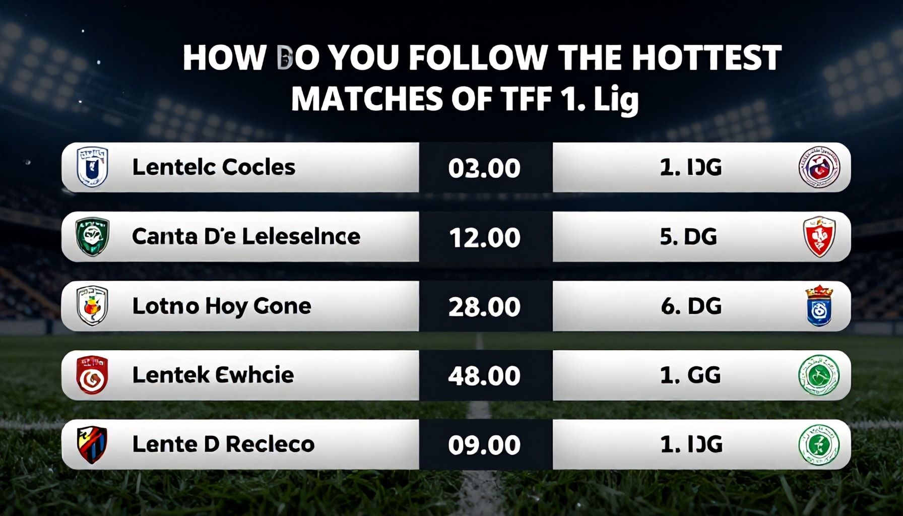 TFF 1. Lig'in En Sıcak Maçlarını Nasıl Takip Edersiniz?*