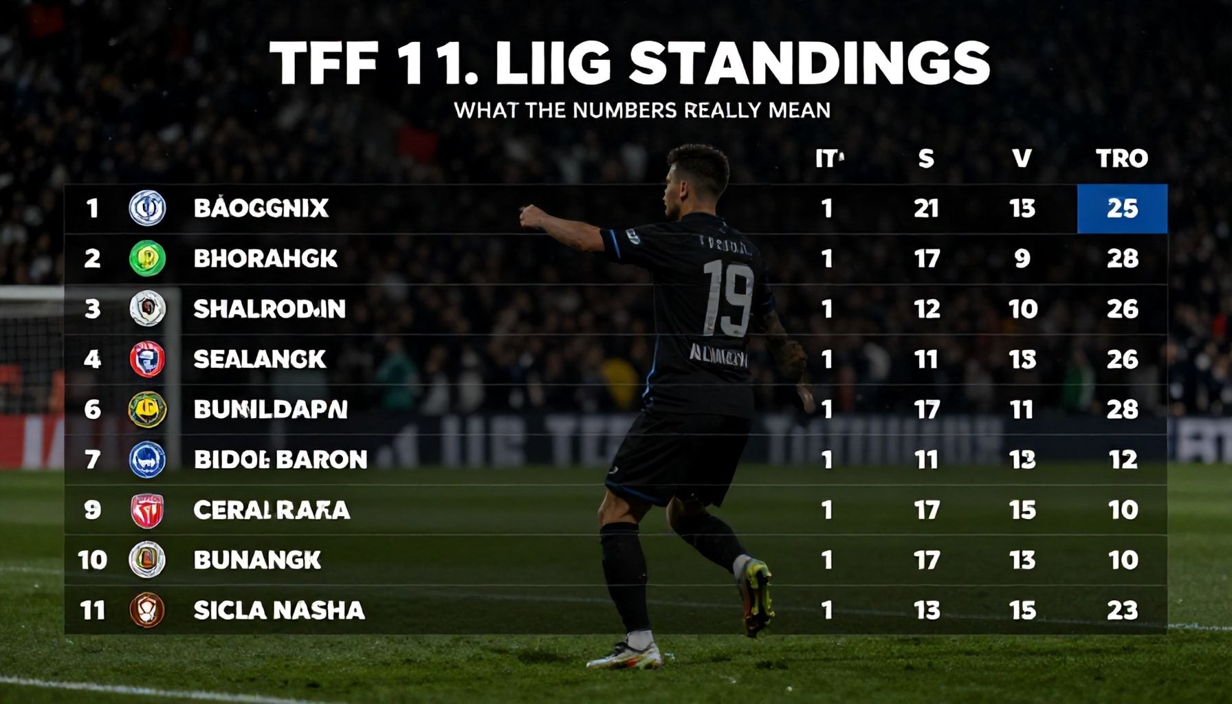 The Truth About TFF 1. Lig Sıralaması: What the Numbers Really Mean*