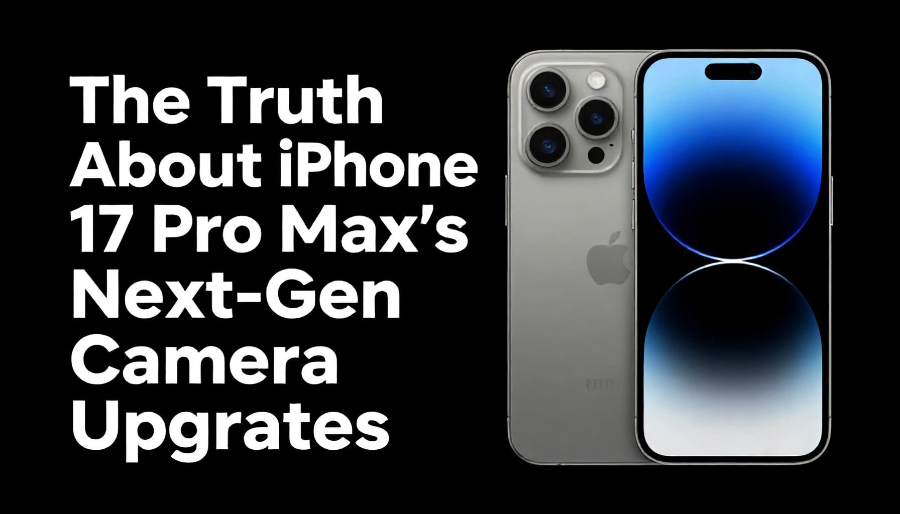 The Truth About the iPhone 17 Pro Max’s Next-Gen Camera Upgrades*