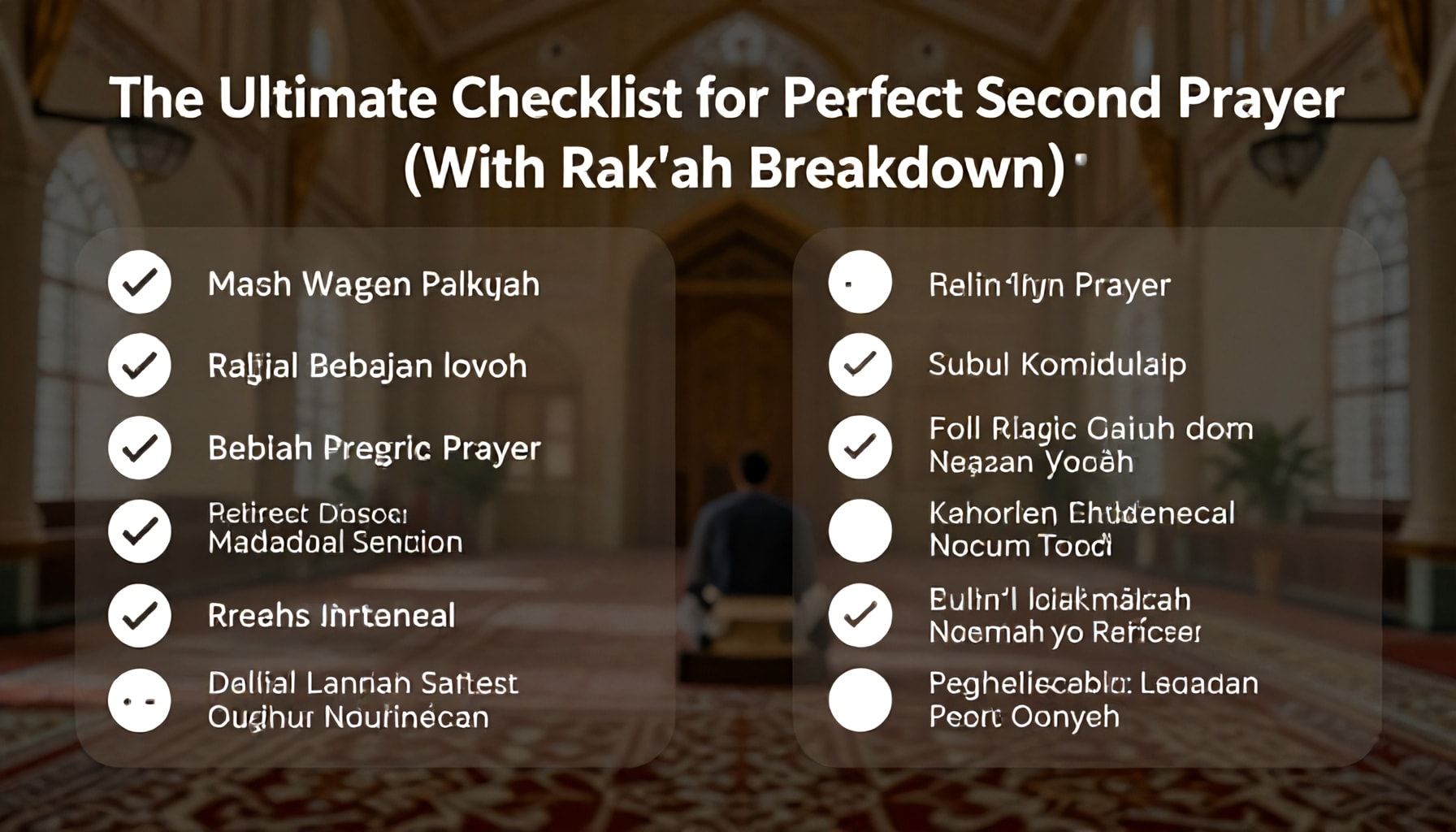 The Ultimate Checklist for Perfect İkinci Namaz (With Rekat Breakdown)*