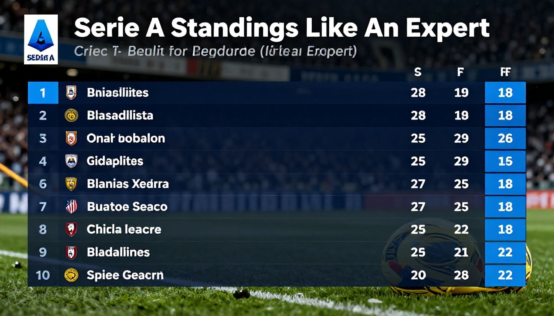 The Ultimate Guide to Reading Serie A Standings Like an Expert*