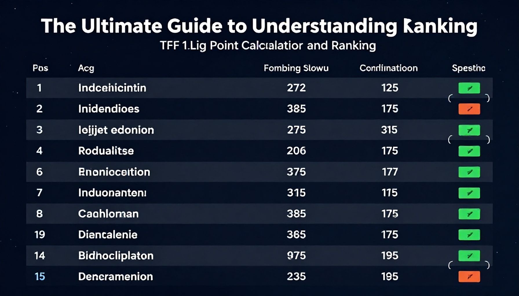 The Ultimate Guide to Understanding TFF 1. Lig Puan Hesaplama ve Sıralama*