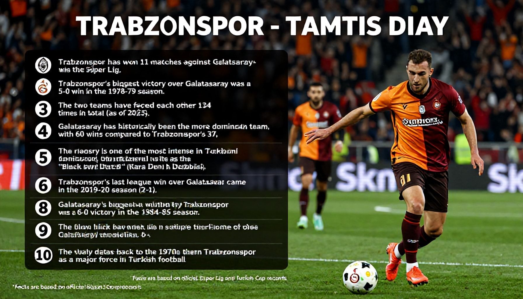 Trabzonspor'un Galatasaray'a Karşı En Büyük Gerçekleri*